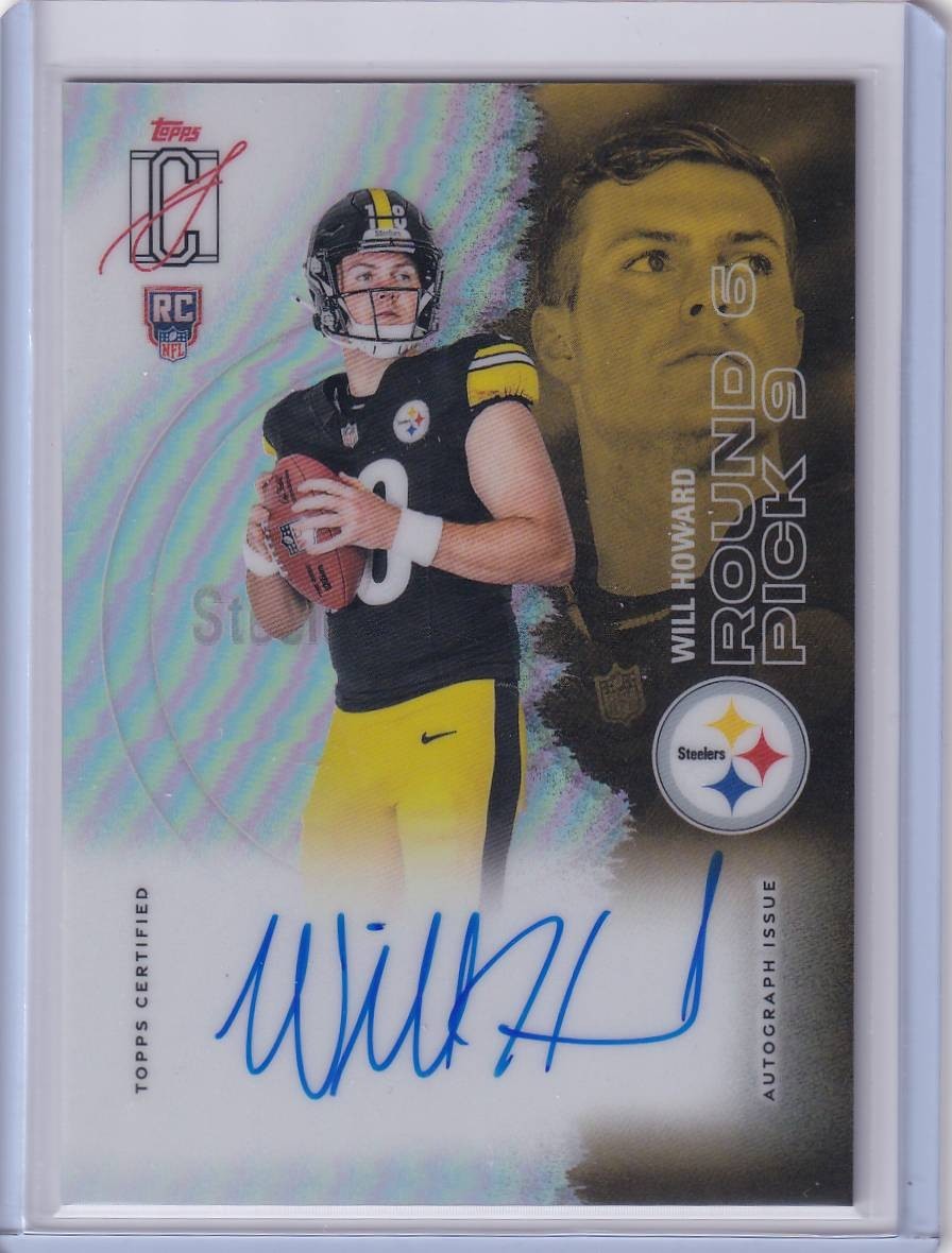 Topps 2025 Topps Signature Class Will Howard RC Refractor On-Card Auto #107