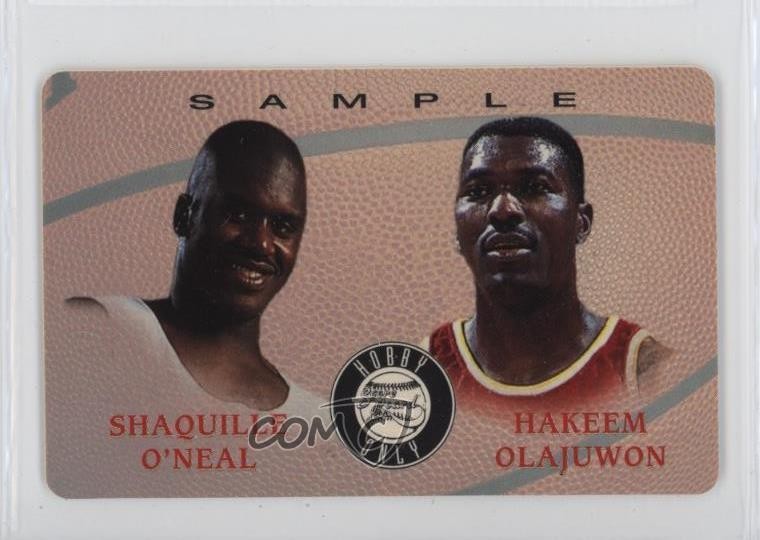 1995-96 Score Board Hobby Only Phone Cards Sample Shaquille O’Neal HOF 0q3