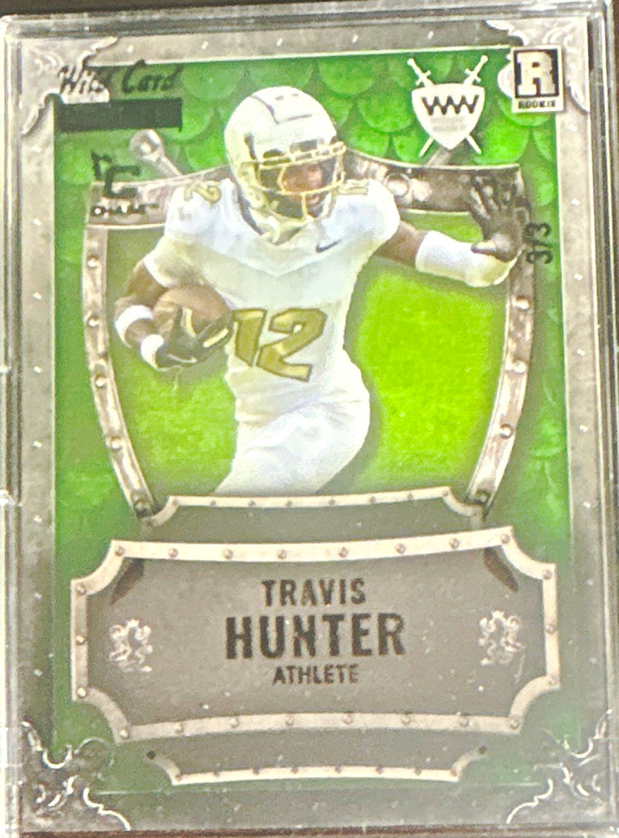 2025 Wild Card Travis Hunter Weekend Warrior Green Rookie SP #3/3