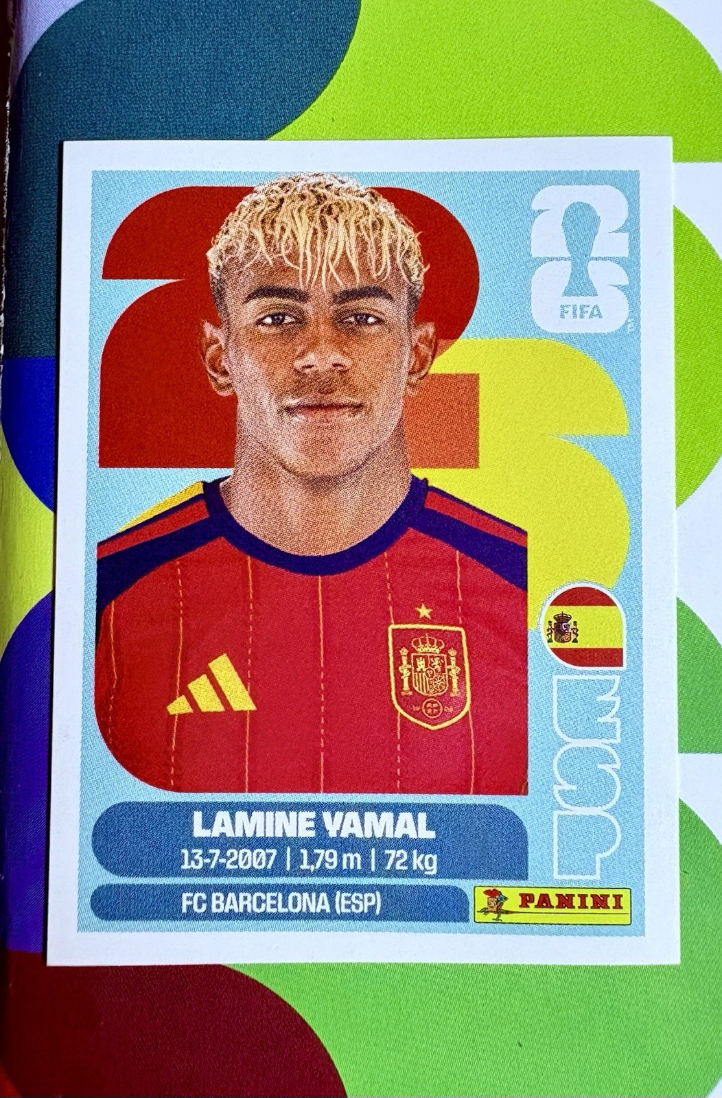 Panini FIFA World Cup 2026 – Spain Lamine Yamal Sticker (ESP 15)