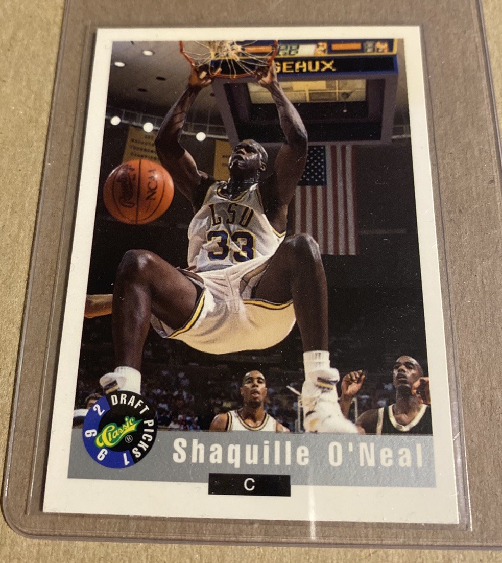 1992 Classic Draft Picks Shaquille O’Neal #1 NM-MT Rookie RC HOF LSU Lakers