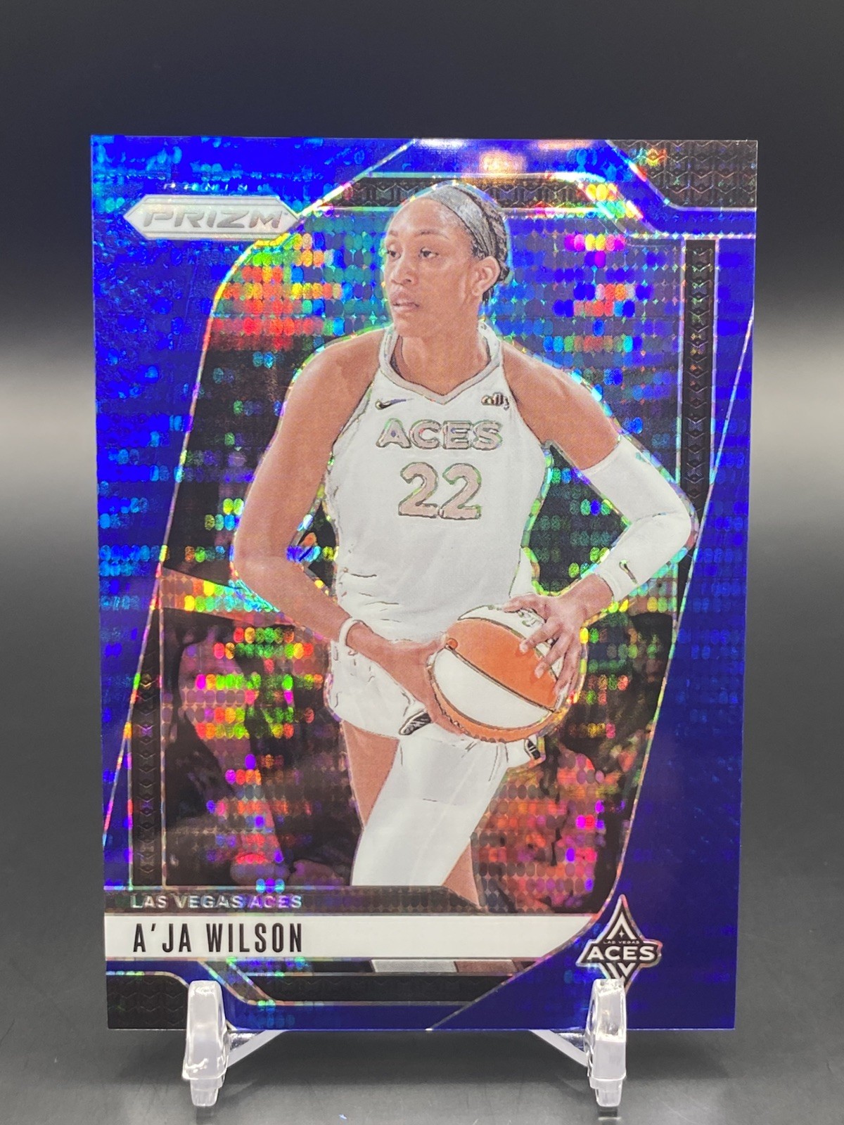 2024 Panini Prizm WNBA – A’ja Wilson #86 Blue Pulsar Prizm 073/199