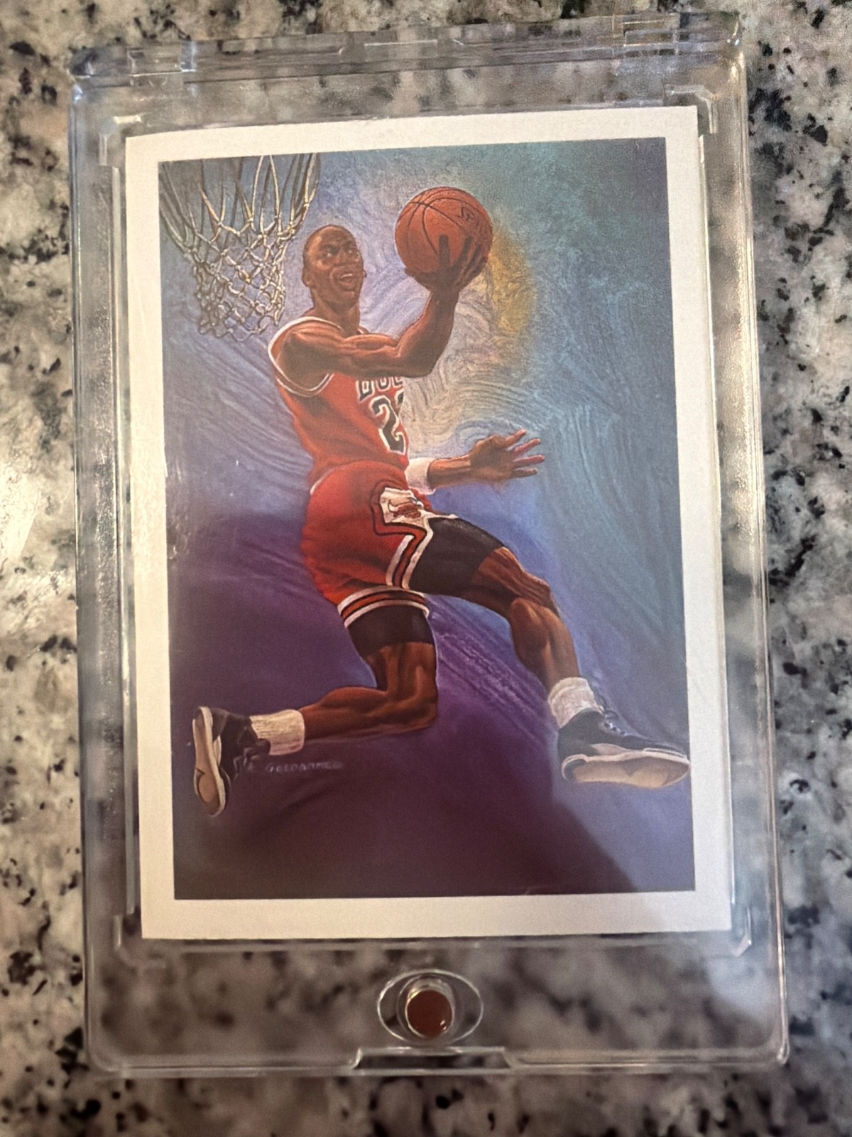 Michael Jordan 1990 NBA properties Inc. the official NBA basketball card