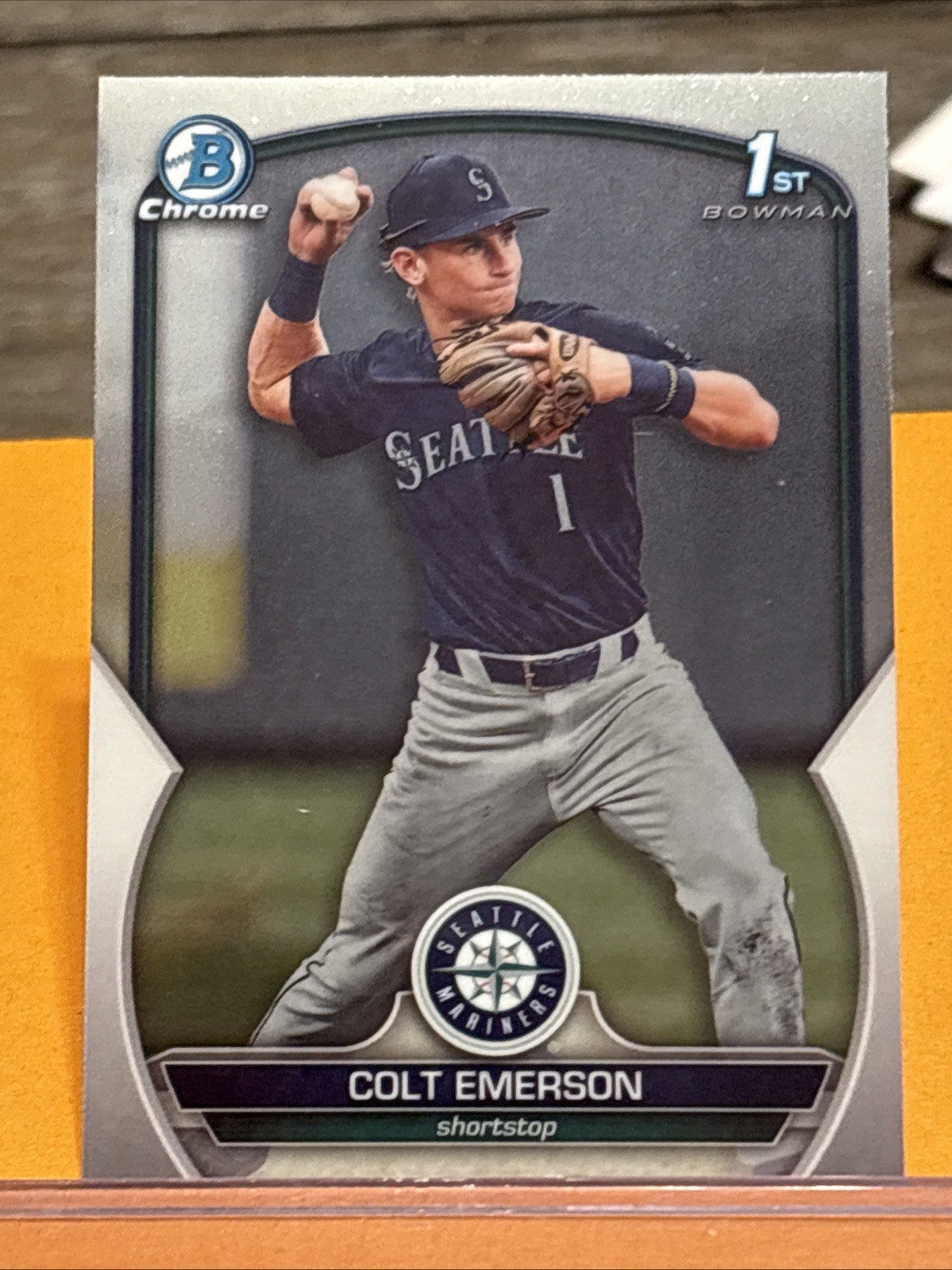 2023 Bowman Draft – 1st Bowman Chrome – Colt Emerson #BDC-42 (RC) Mariners