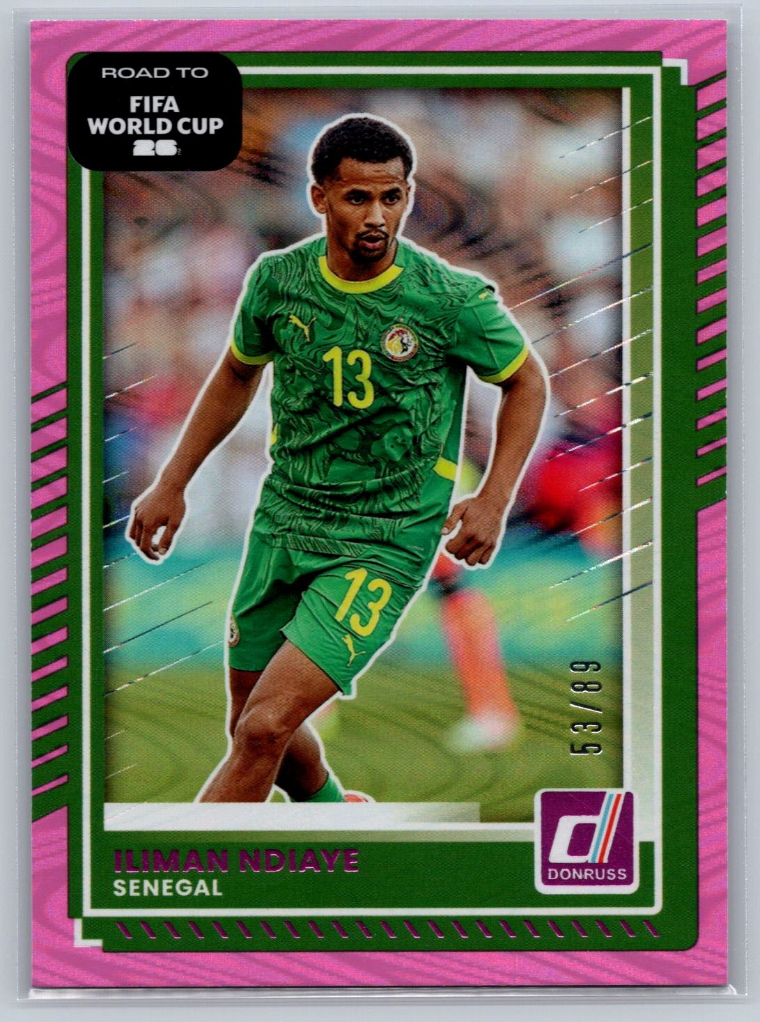 2025-26 Donruss Road to FIFA World Cup #5 Iliman Ndiaye Pink /89