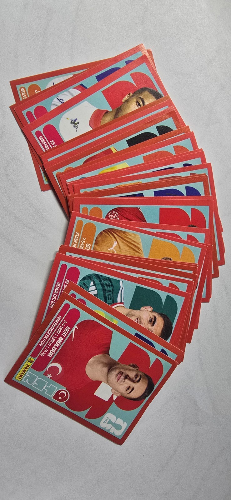 PANINI WORLD CUP 2026 STICKERS RED PARALLELS