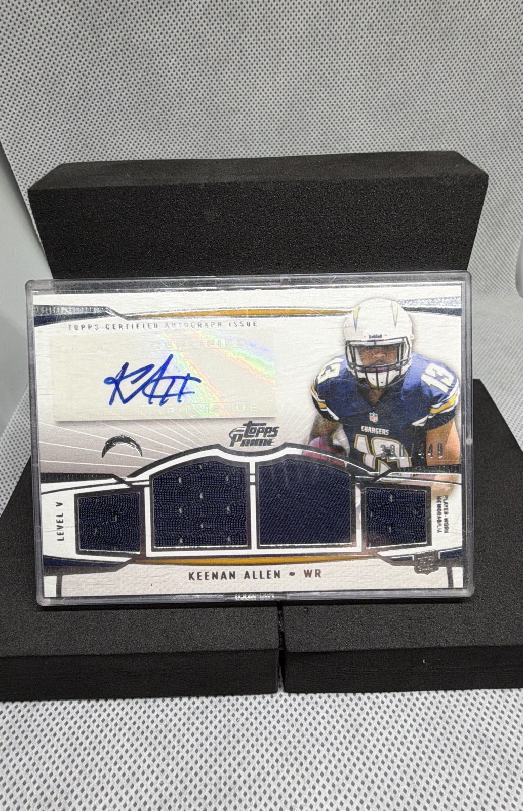 2013 Topps Prime – Level V Autograph Relics Keenan Allen Auto Silver /449