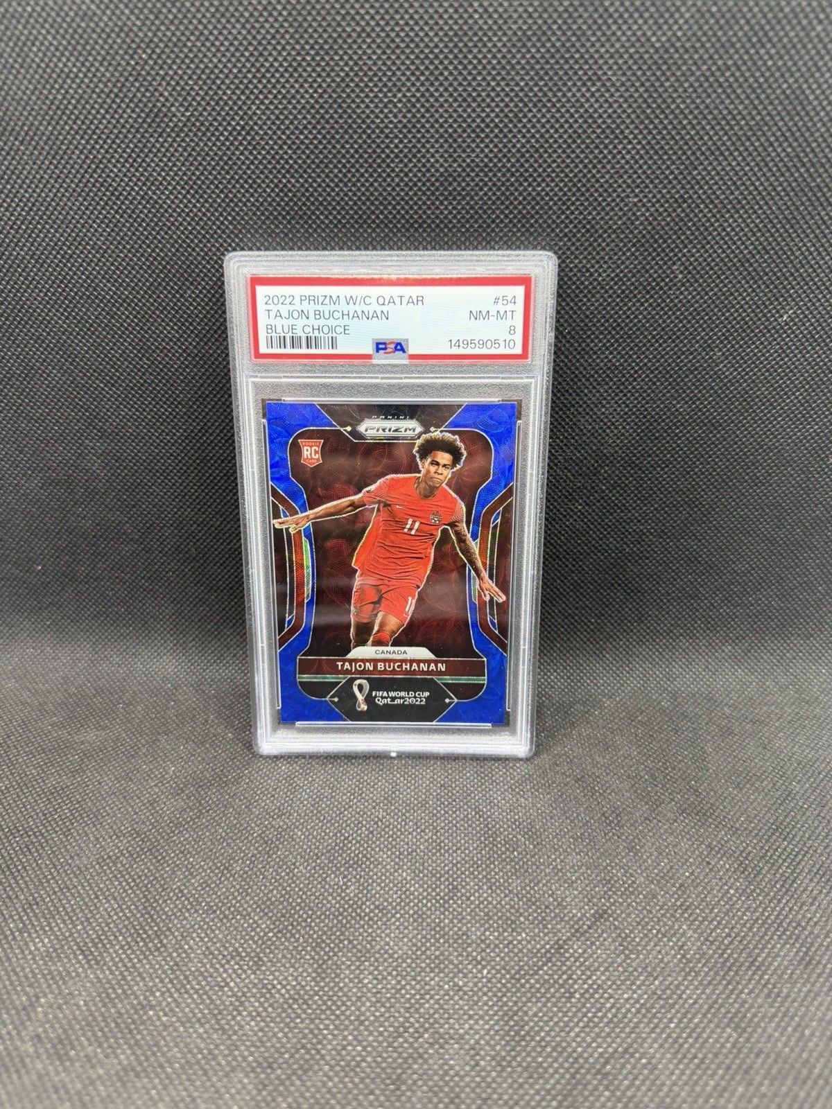 2022 Panini Prizm World Cup Qatar – Tajon Buchanan #54 Choice Blue Prizm /135