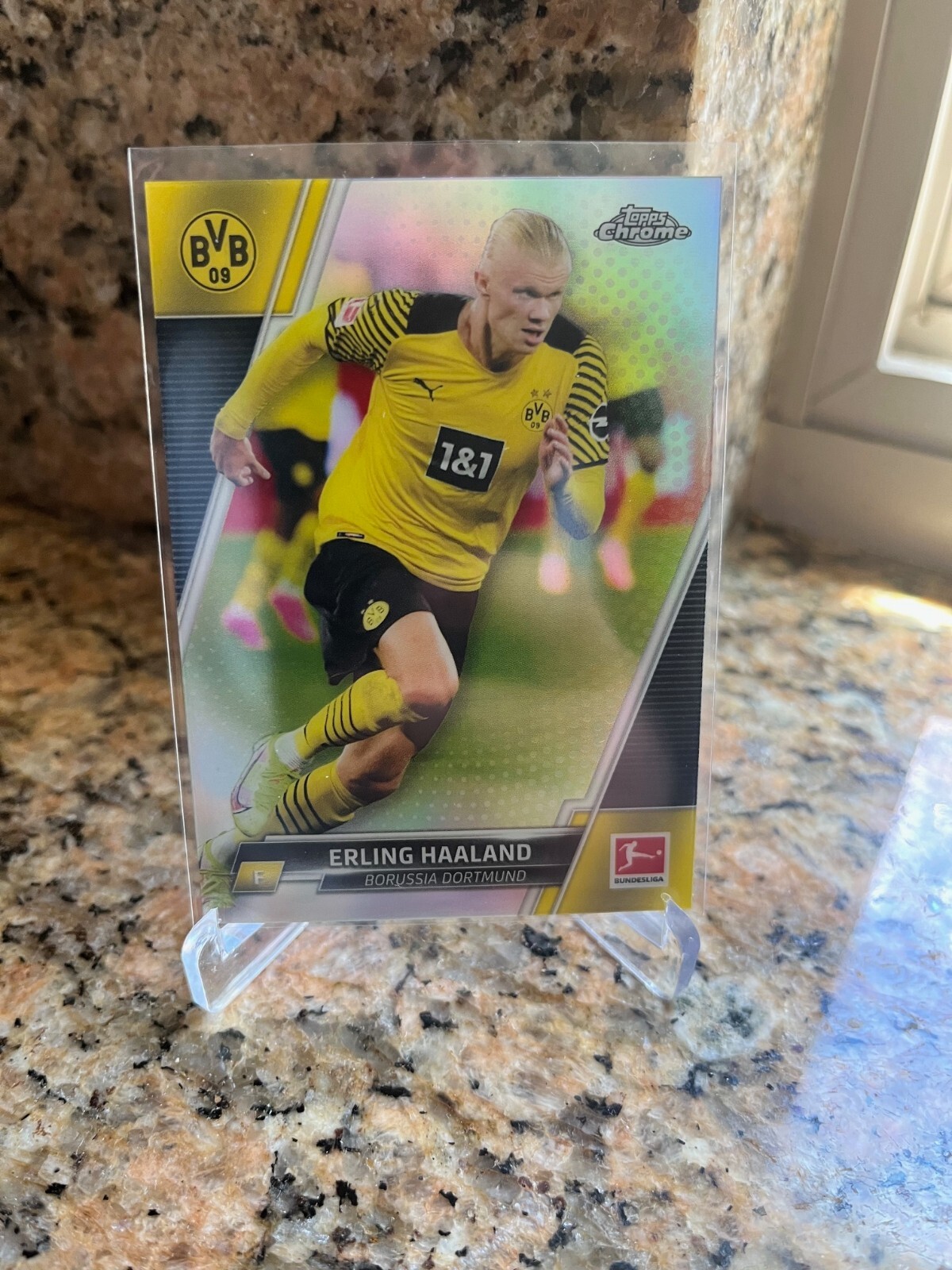 ERLING HAALAND 2021-22 TOPPS CHROME BUNDESLIGA REFRACTOR DORTMUND