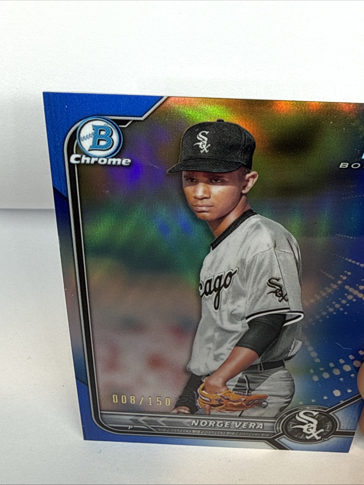 2022 Bowman Chrome 1st Norge Vera Prospects Blue Refractors #/150 #BCP-100