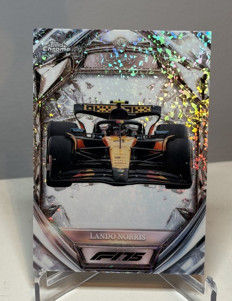 2025 Topps Chrome Formula 1 Lando Norris Diamond 75th Anniversary #D75-25