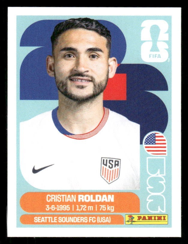 2026 USA Fifa World Cup Panini Sticker CRISTIAN ROLDAN United States USA11