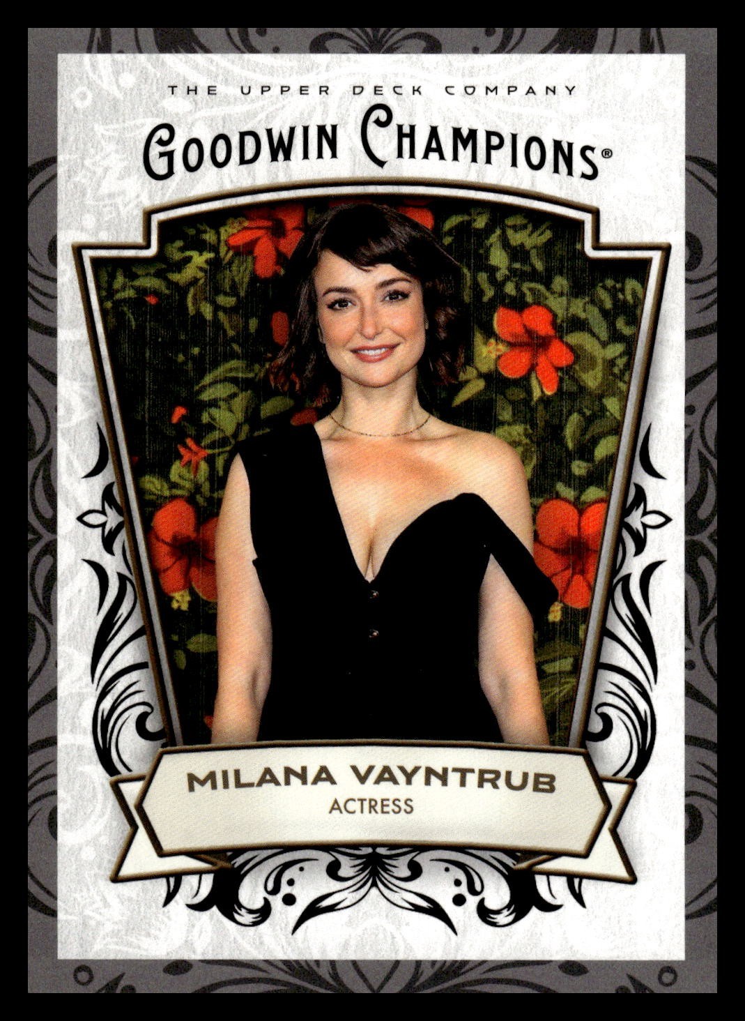 2026 UD Goodwin Champions Black Glossy 20 Milana Vayntrub, Actor