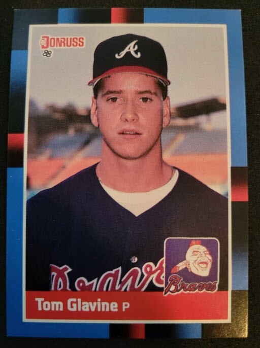 TOM GLAVINE Rookie Card RC ATLANTA BRAVES 1988 Donruss #644 NM-MINT