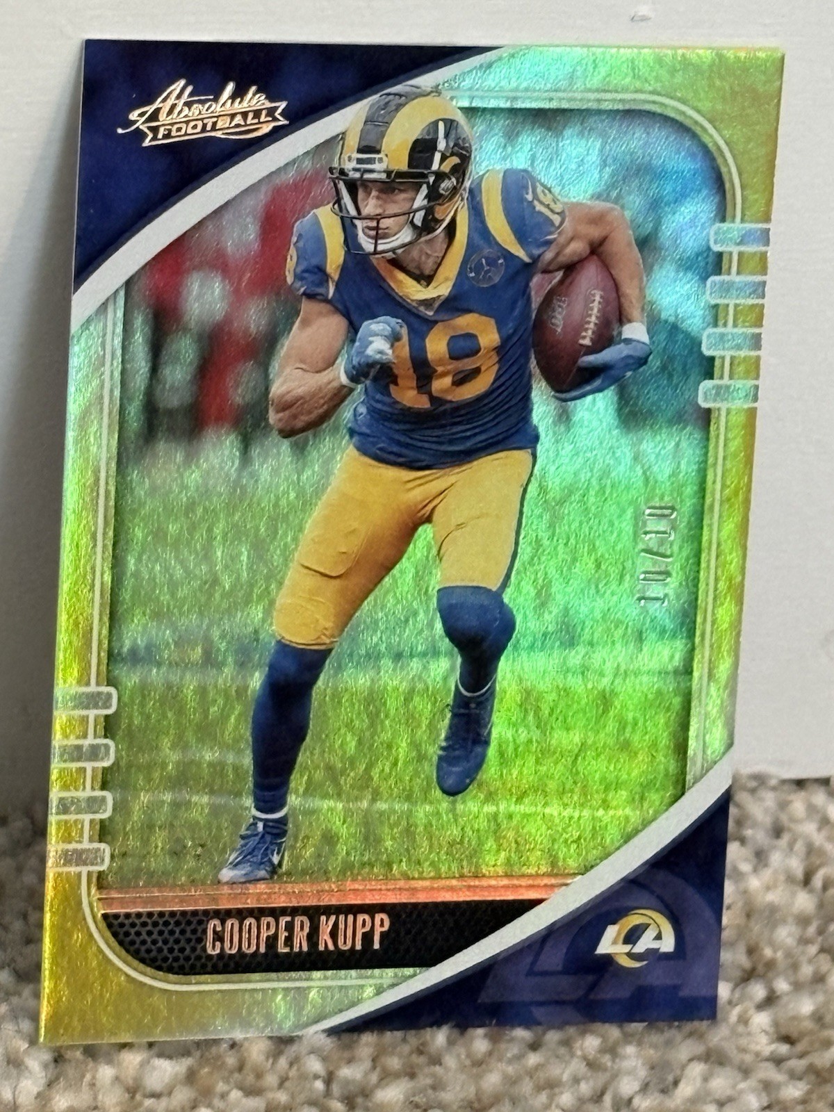 Panini 2020 Absolute Cooper Kupp #60 Los Angeles Rams Serial Numbered /10