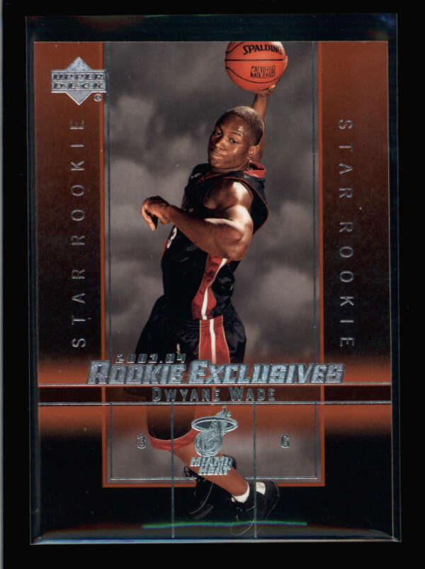 DWYANE WADE 2003/04 UPPER DECK #5 ROOKIE EXCLUSIVES BA7016