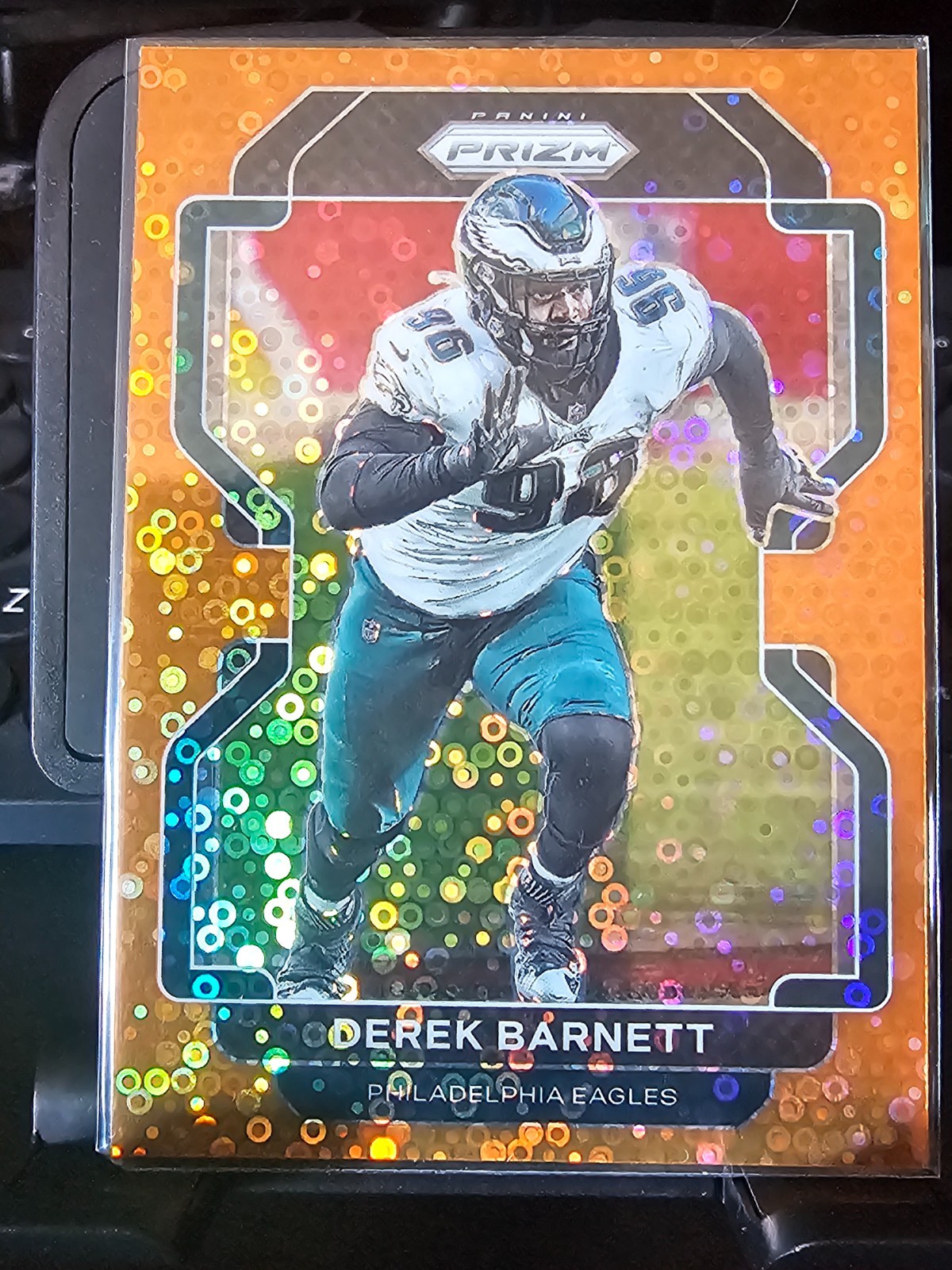 2021 Prizm Derek Barnett Orange Disco