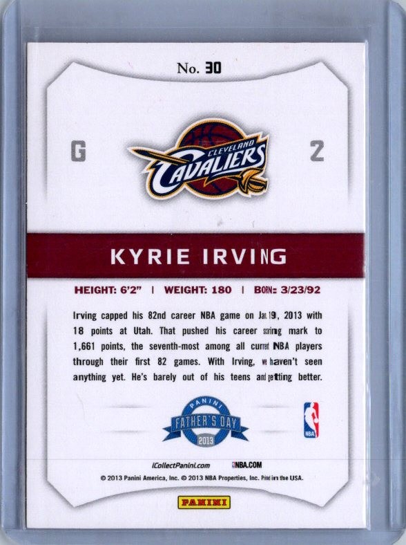 2013 Panini Father’s Day #30 Kyrie Irving #/499