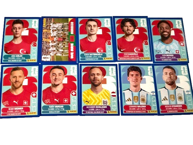 PICK YOUR BLUE OR RED BORDER STICKERS* 2026 Panini FIFA World Cup US Edition