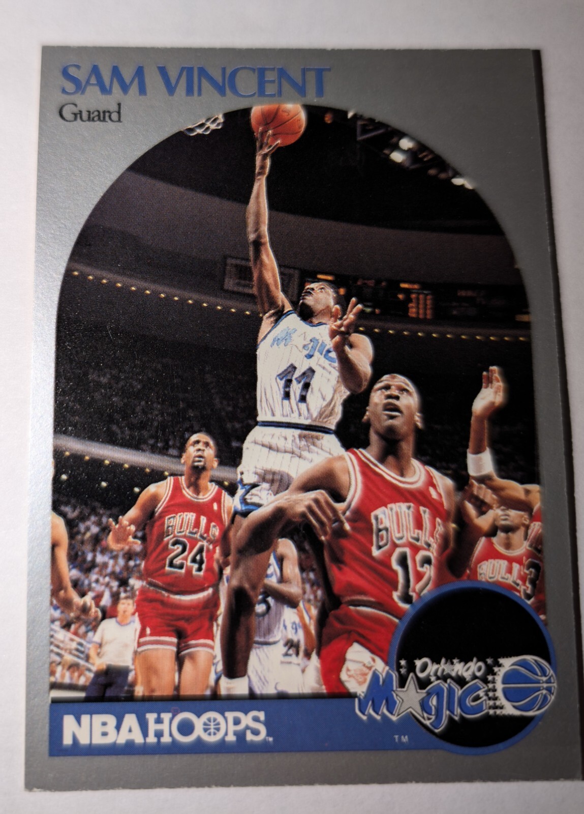 1990-91 NBA Hoops Michael Jordan Wearing #12 Jersey, Sam Vincent (QTY 7)