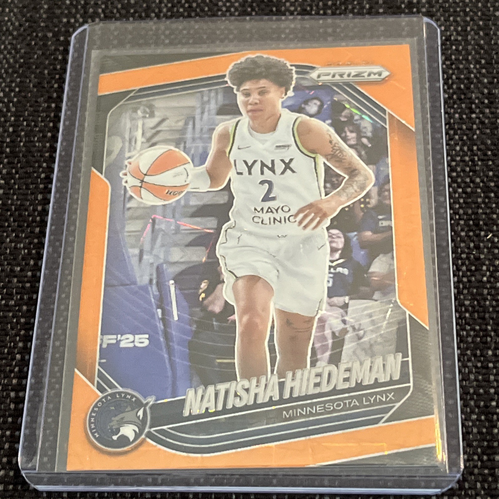 2025 Panini Prizm WNBA- Orange Velocity #53 Natisha Hiedeman- Minnesota Lynx