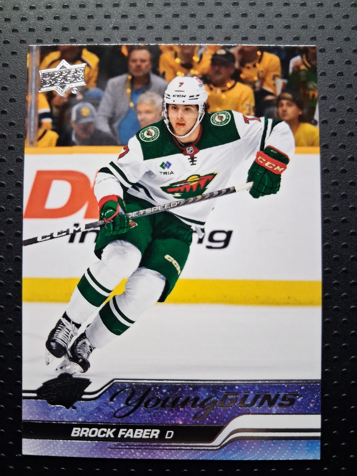 2023-24 Upper Deck Series 1 Young Guns #215 Brock Faber Rookie Card