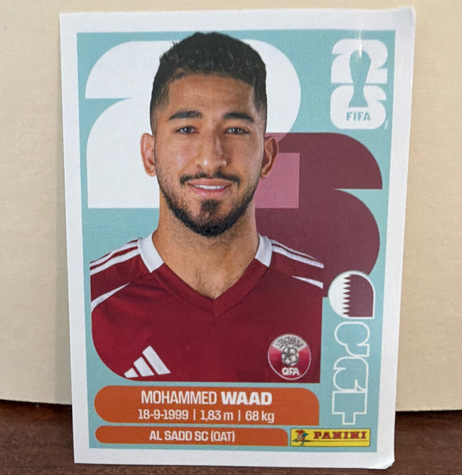 2026 Panini FIFA World Cup Soccer Card #QAT14 Mohammed Waad Al Sadd SC