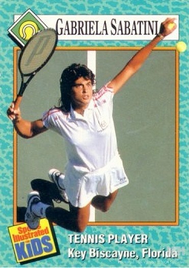 Gabriela Sabatini 1989 Sports Illustrated for Kids SI tennis card EDGES TRIMMED