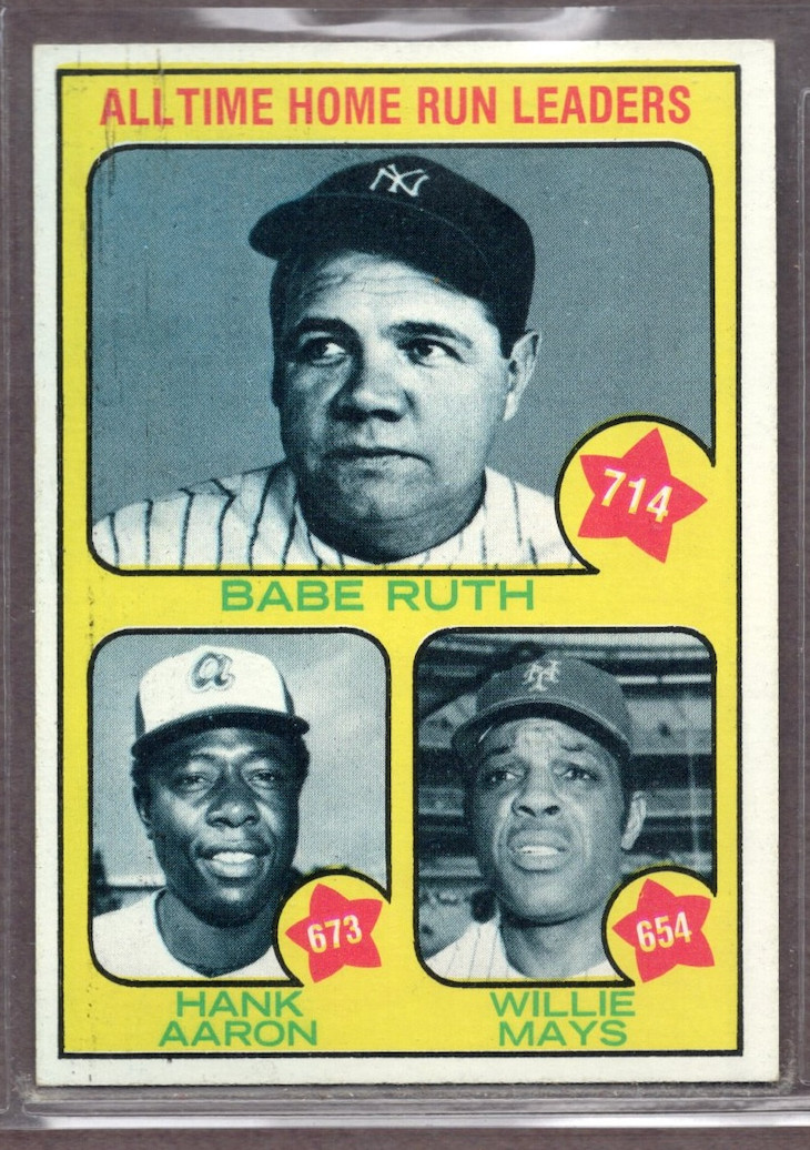 1973 Topps Set-Break # 1 Aaron/Ruth/Mays NR-MINT *JAYSACE*