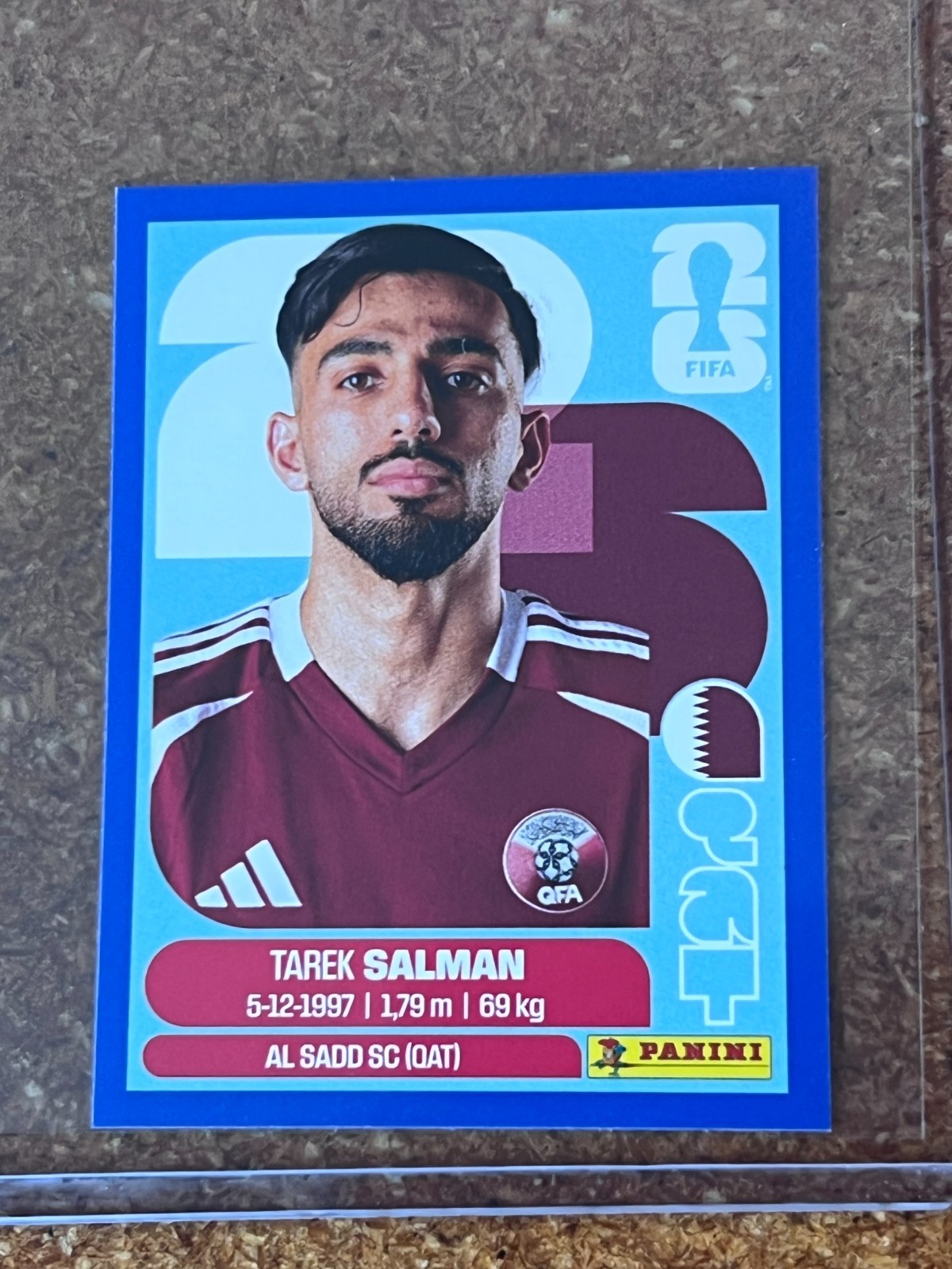 2026 Panini FIFA World Cup Sticker US Edition Blue # QAT 8 Tarek Salman
