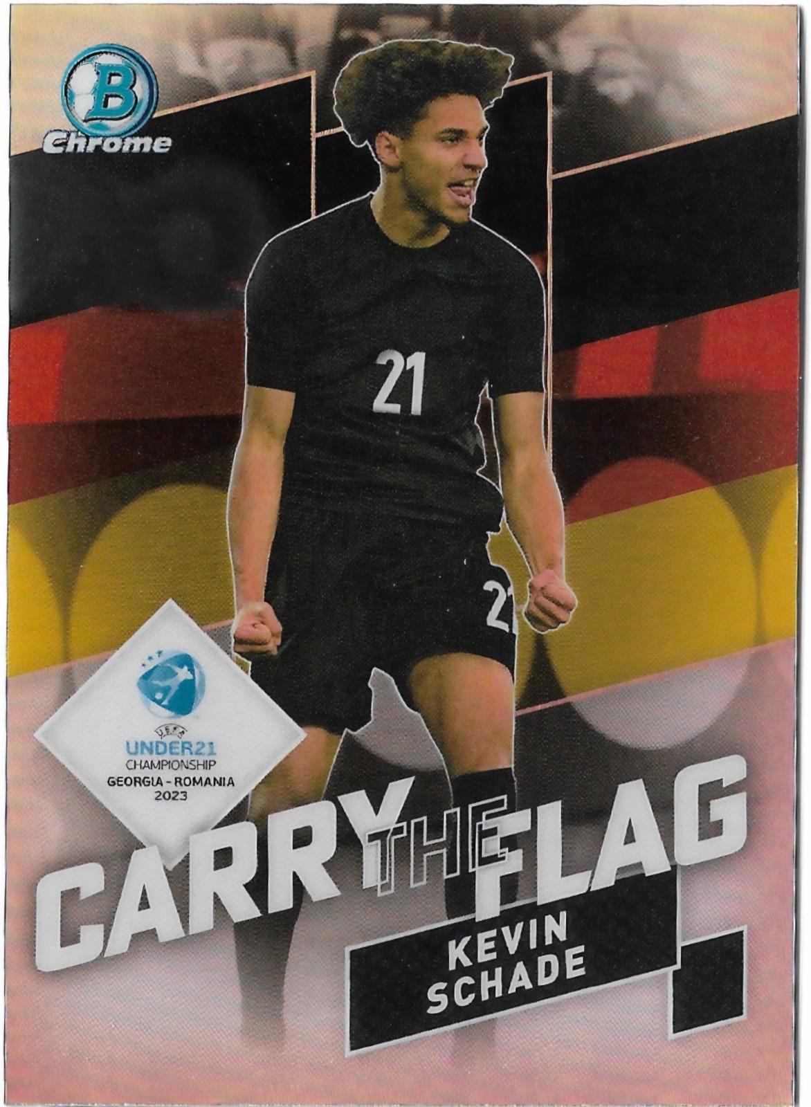 Topps Chrome Bowman U21 #CF-11 Kevin Schade Carry The Flag Germany