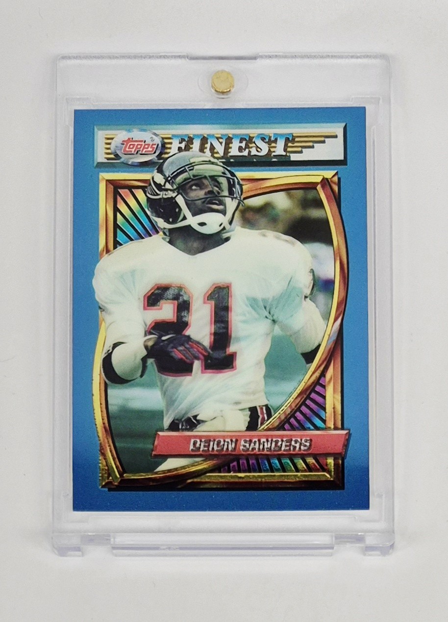 MINT PACK FRESH CENTERED 1994 Topps Finest – Deion Sanders #206 ATLANTA FALCONS