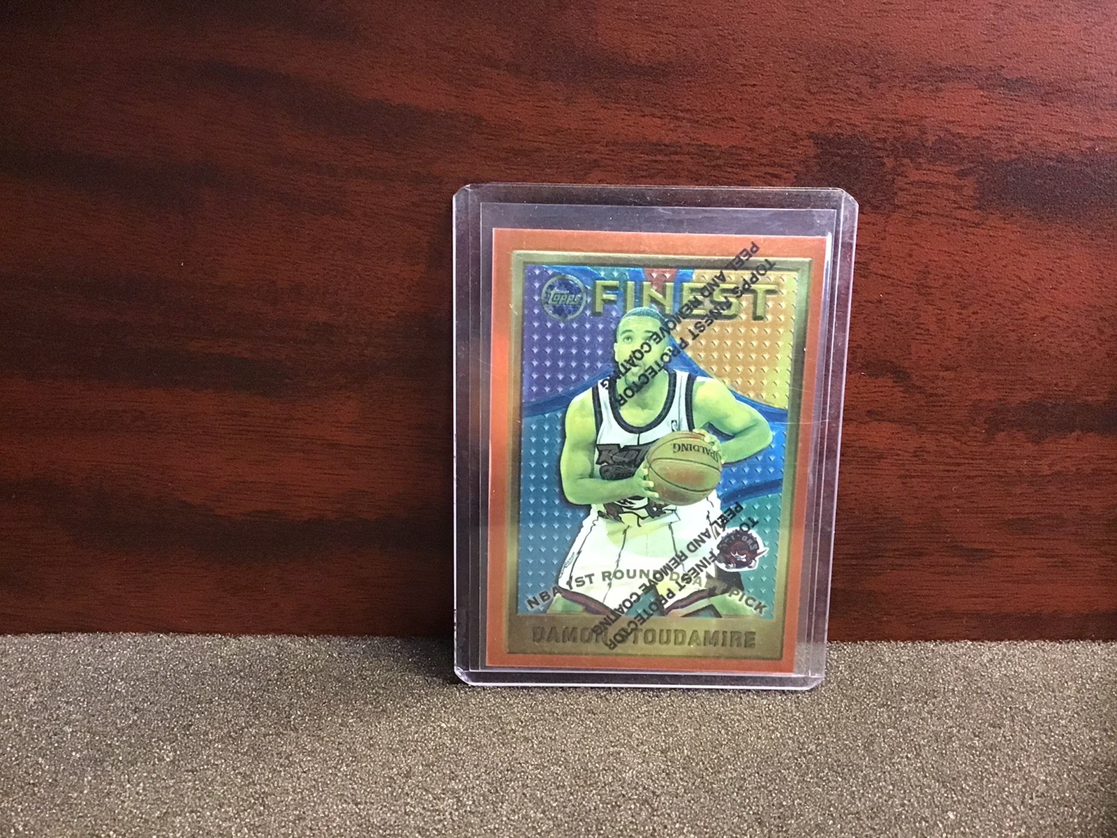 1995-96 Topps Finest – Damon Stoudamire Rookie #117 W/coating Raptors 🏀