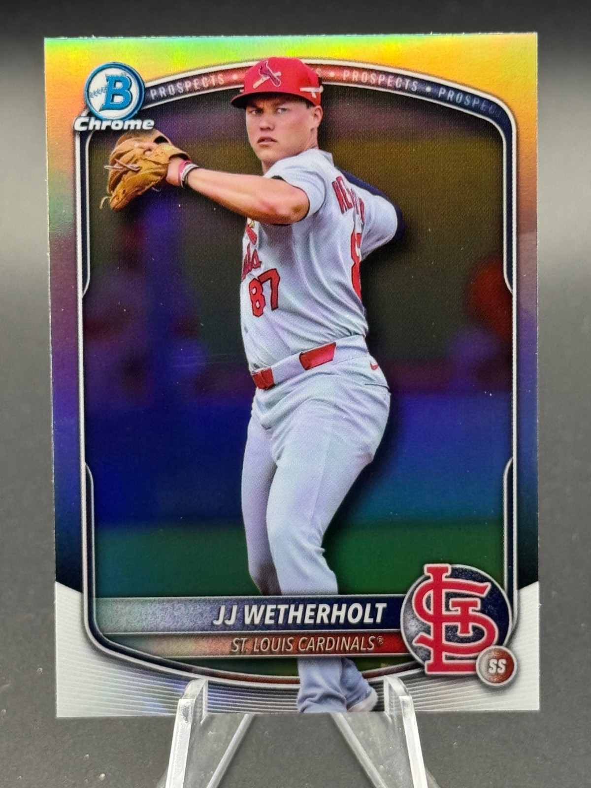 2025 Bowman Draft – Chrome JJ Wetherholt #BDC-145 Refractor (RC)