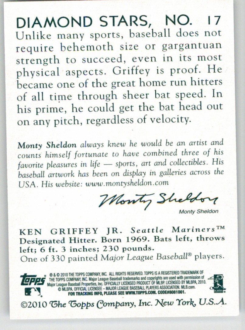 Ken Griffey Jr. 2010 Topps National Chicle 17 Seattle Mariners