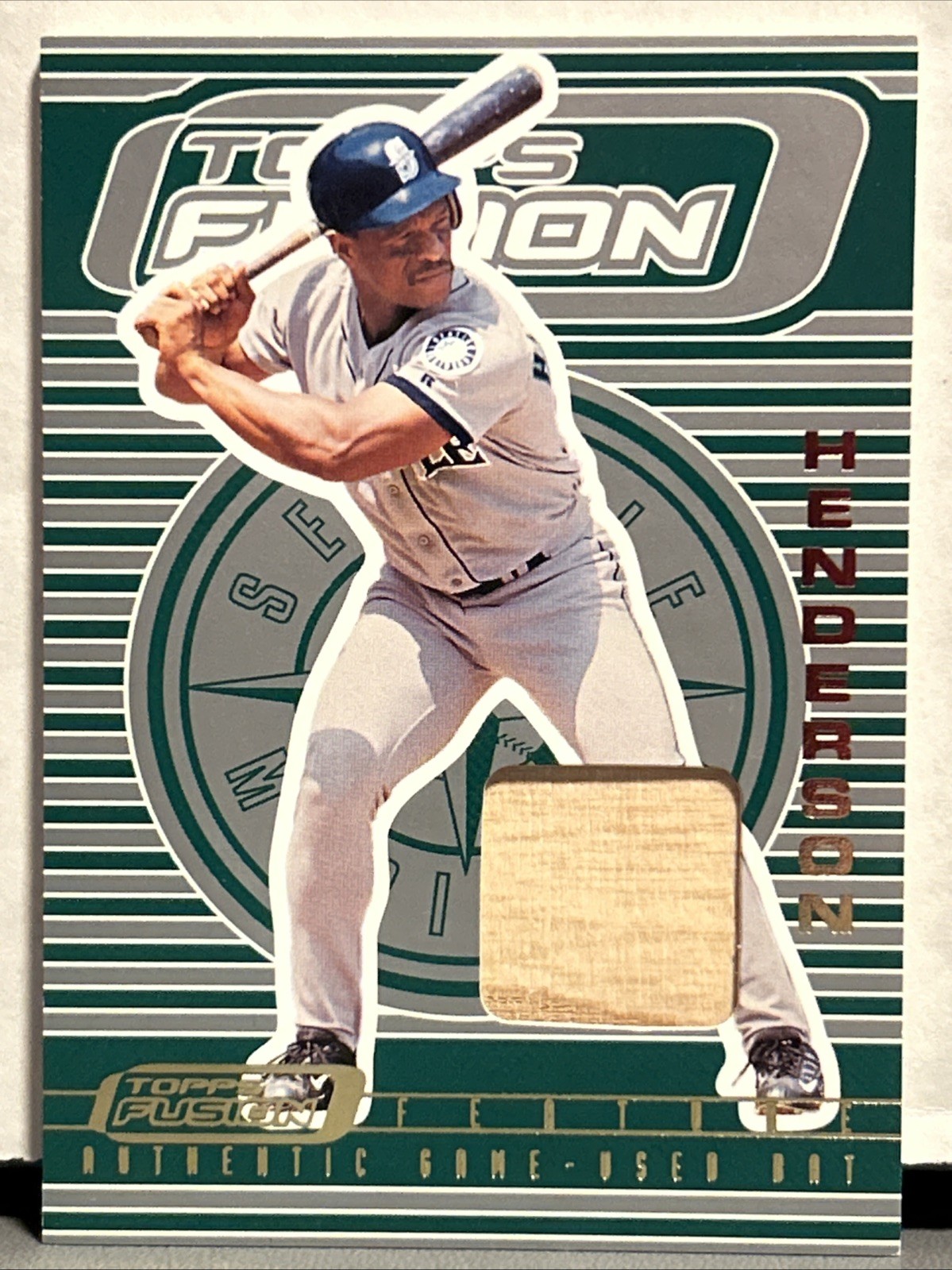 2001 Topps Fusion Relic Rickey Henderson F2