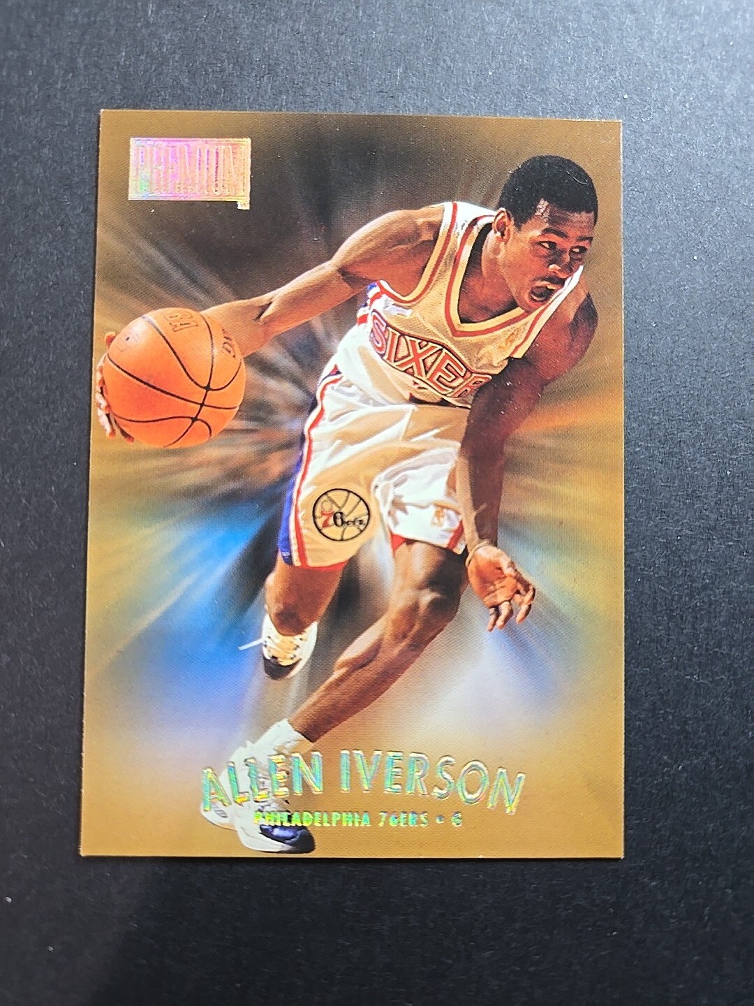 1997-98 SkyBox Premium #100 Allen Iverson Reebok Gold