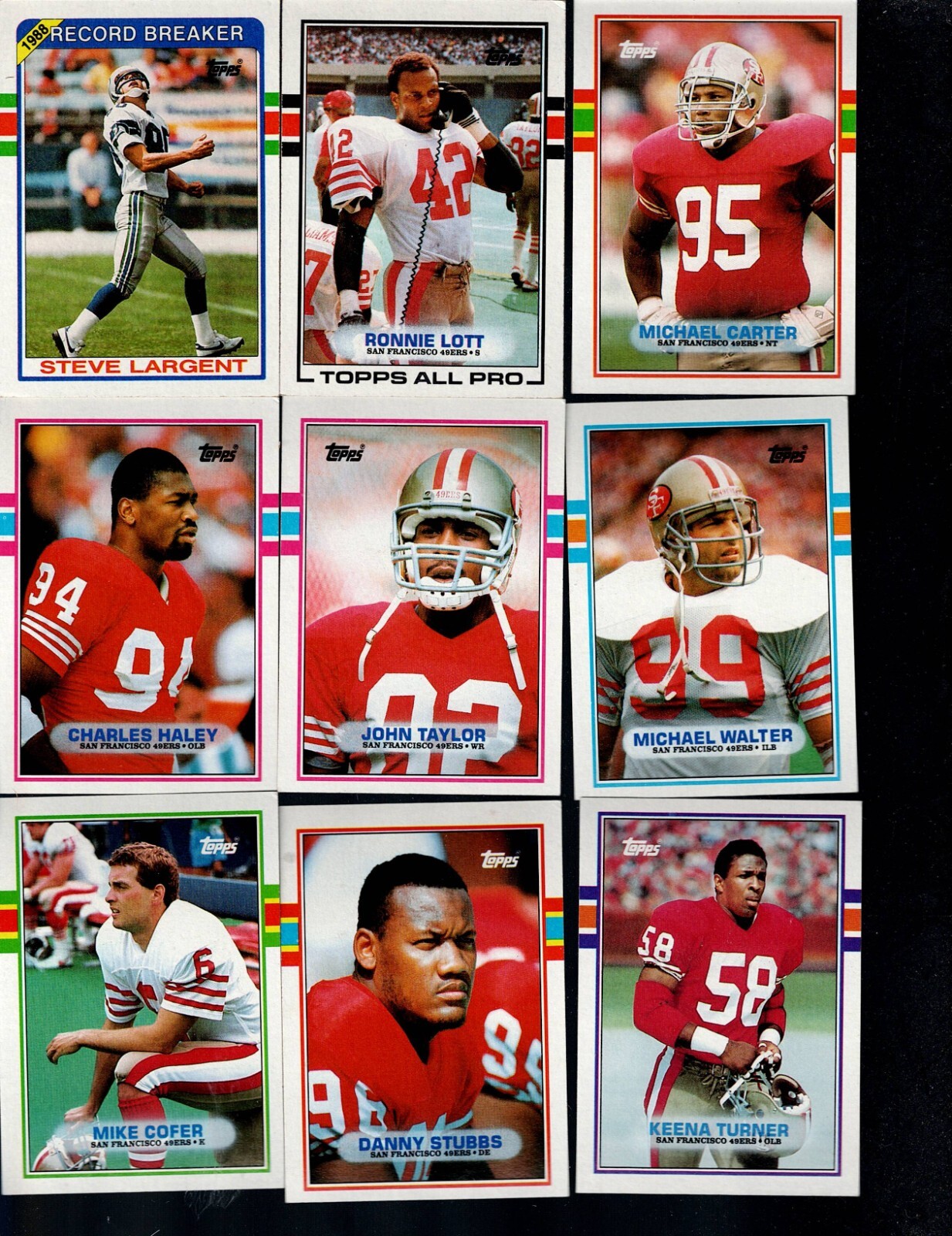 1989 Topps Football – complete your set 1-250 BUY 2 GET 1 FREE