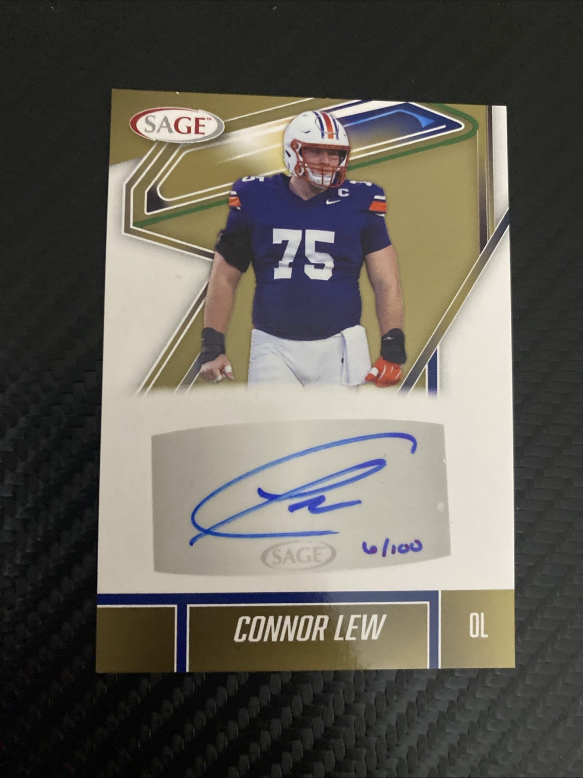 2026 Sage High Series Gold Autograph Connor Lew #6/100