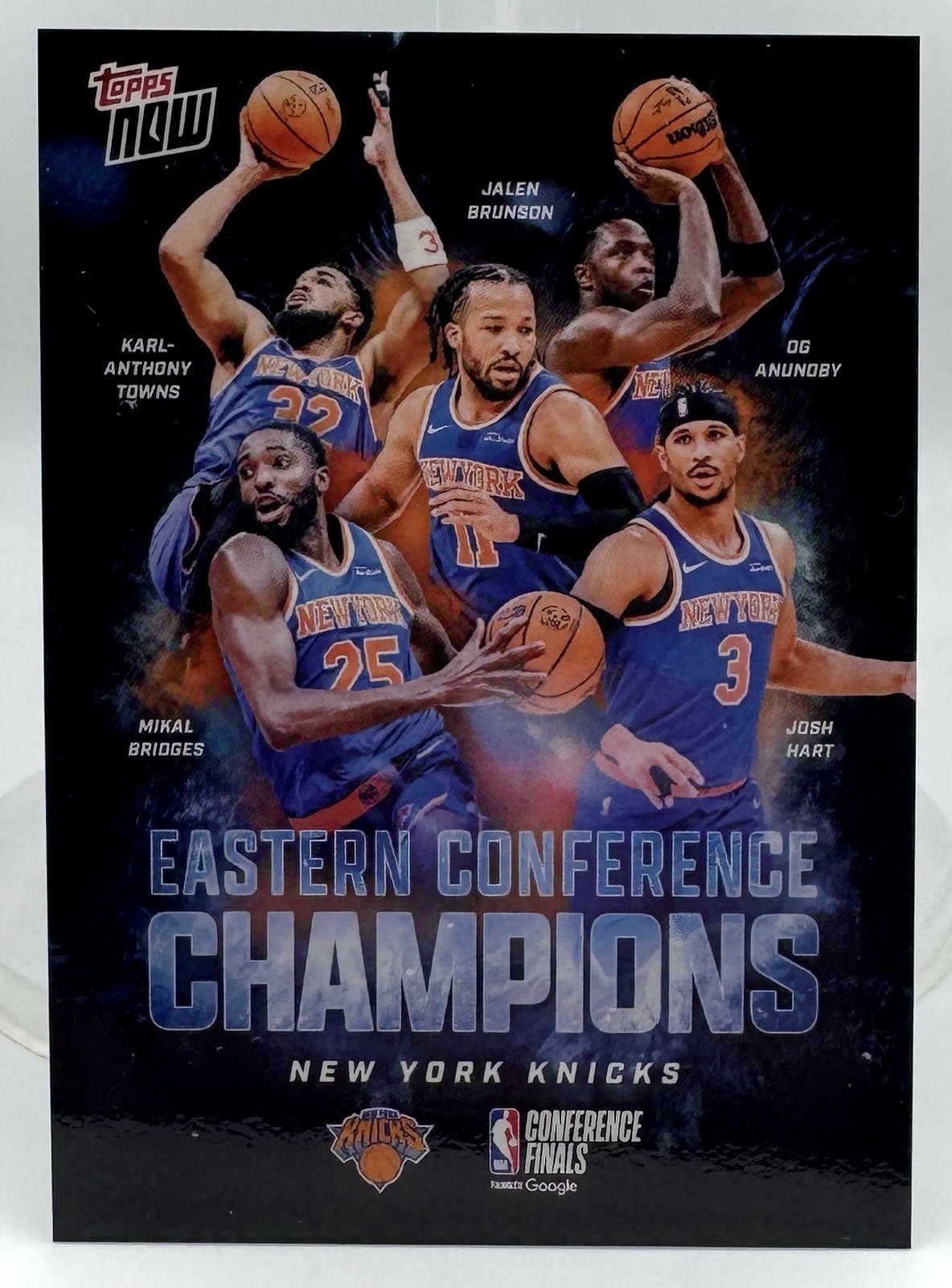 New York Knicks Eastern Conf Champs 2025-26 NBA Topps NOW, Limited Edition, NM+