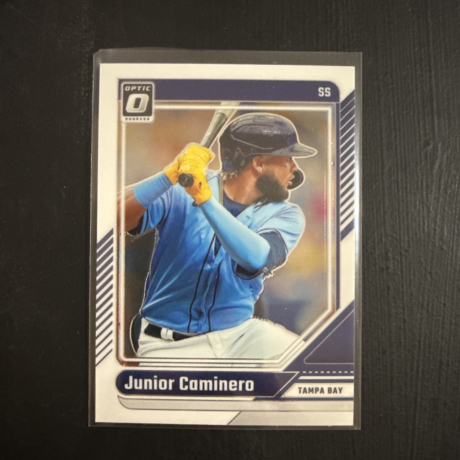 2024 Panini Donruss Optic Junior Caminero #40 Tampa Bay Rays RC