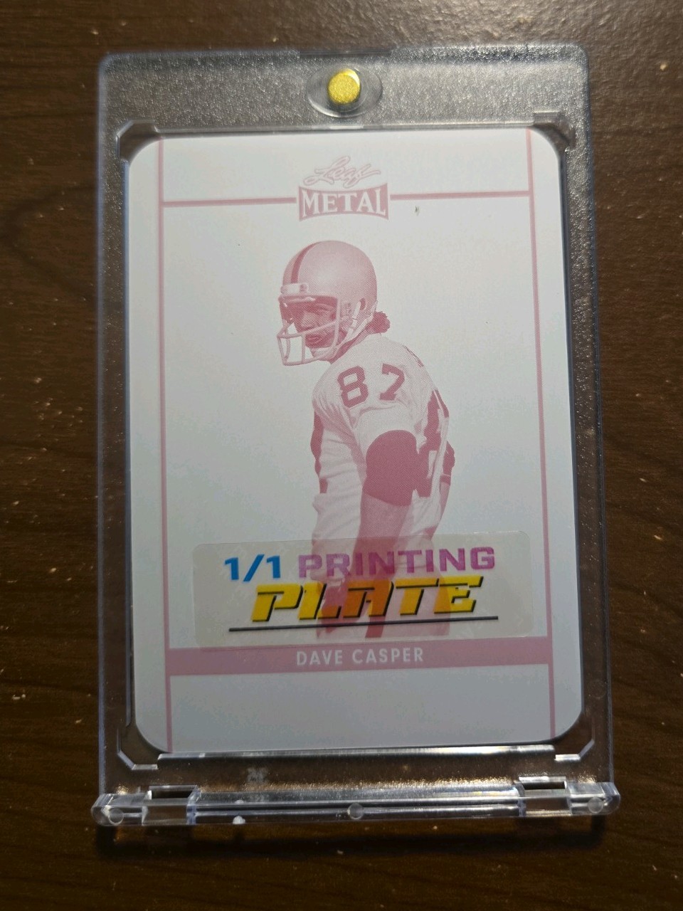 2024 Leaf Collective Dave Casper #LB-36 Printing Plate Magenta 1 of 1 Raiders