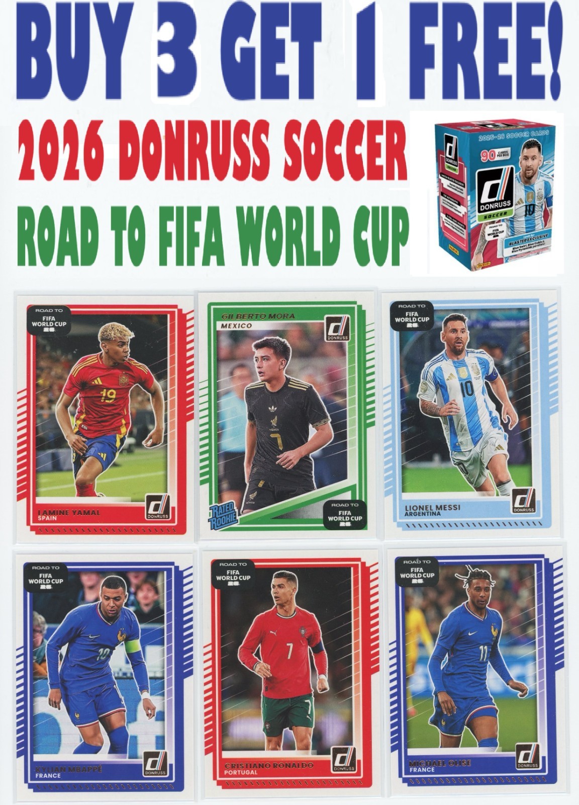 2025-26 Donruss Soccer Road to FIFA World Cup (BUY 3 GET 1 FREE) You Pick/Choose
