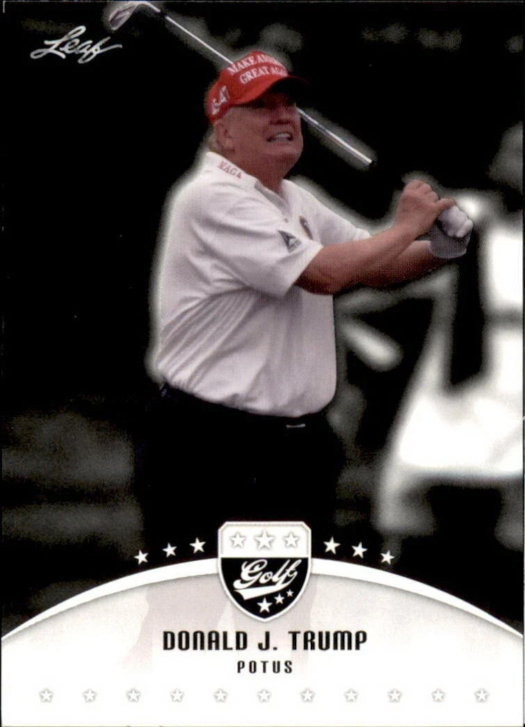 MINT 2024 Leaf GOLF LEGEND DONALD J. TRUMP #LG-01 PRESIDENT OF THE UNITED STATES