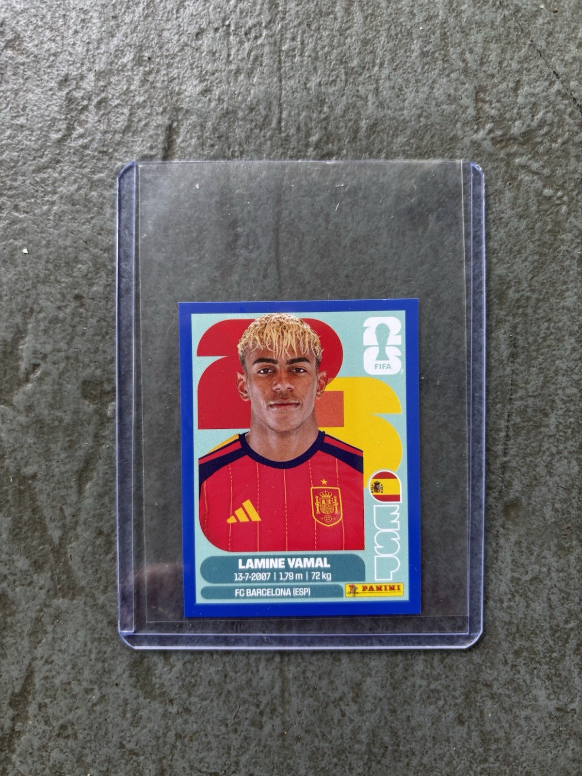 2026 Panini FIFA World Cup Sticker LAMINE YAMAL ESP 15 – Blue Parallel