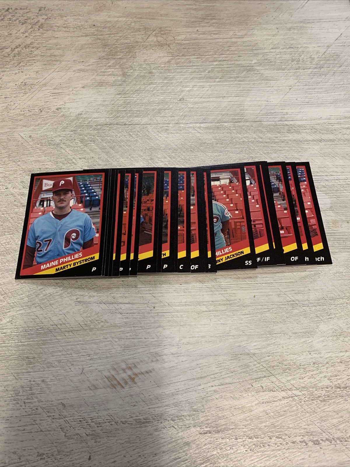 1988 Maine Guides (Phillies) CMC Minor League Team Set of 25 cards