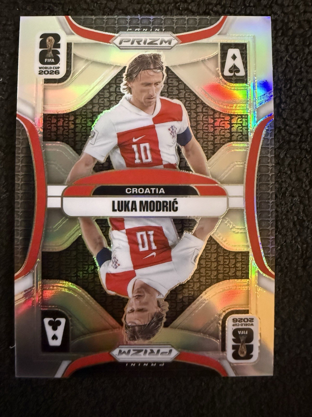 2026 Panini Prizm FIFA World Cup RARE ACES SILVER PRIZM #7 Luka Modric, Croatia