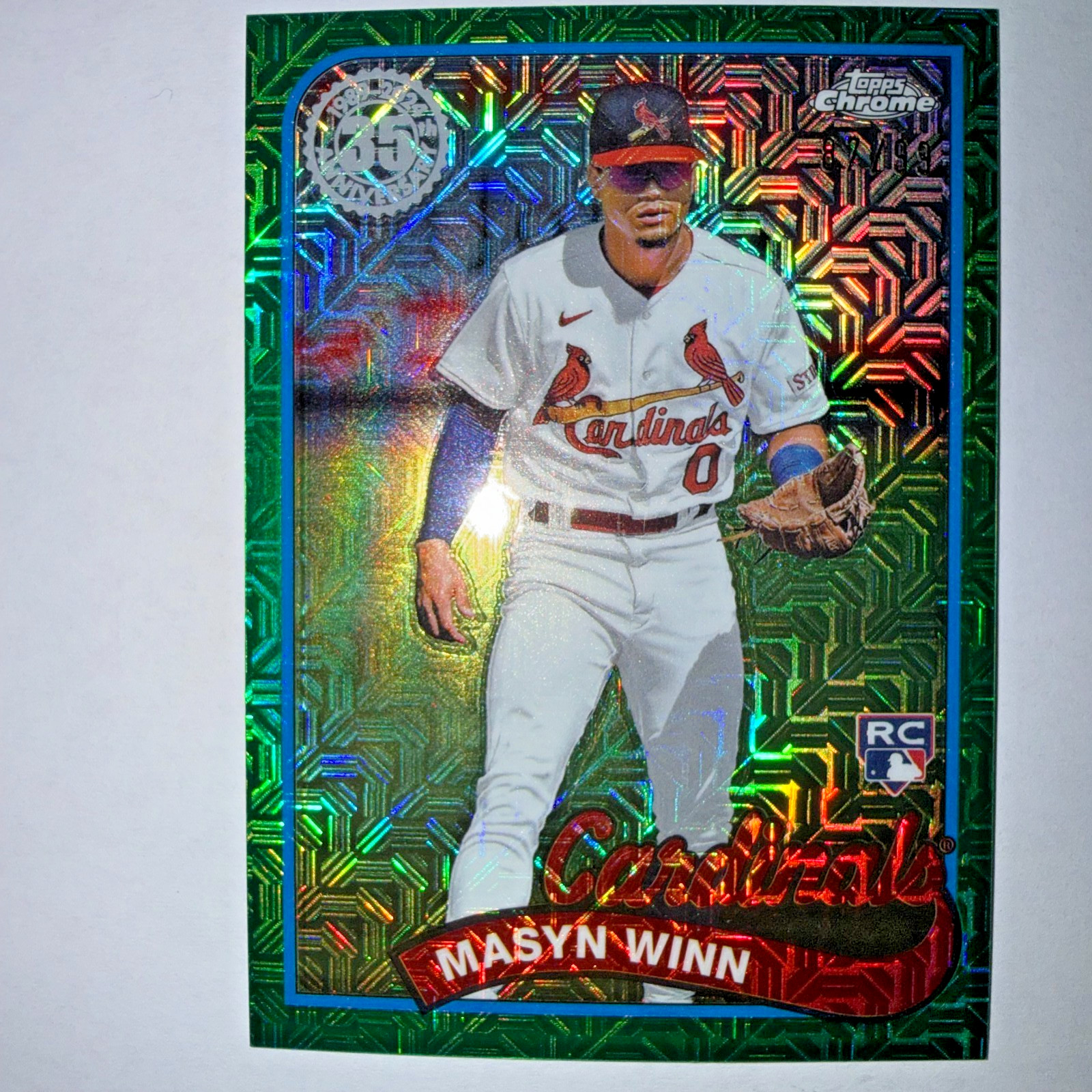 2024 Topps 1989 Topps Chrome Masyn Winn Rookie #2T89C-30 Green 87/99