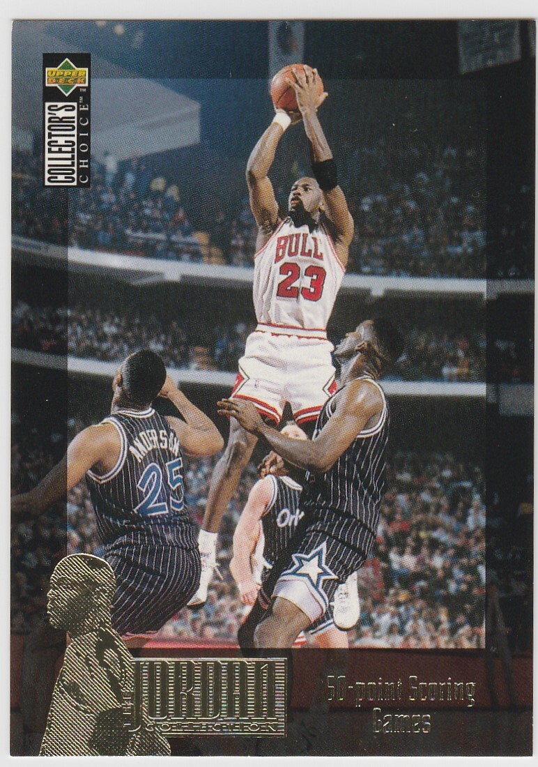 1995-96 Upper Deck MICHAEL JORDAN Insert Card #JC10 Bulls HOF