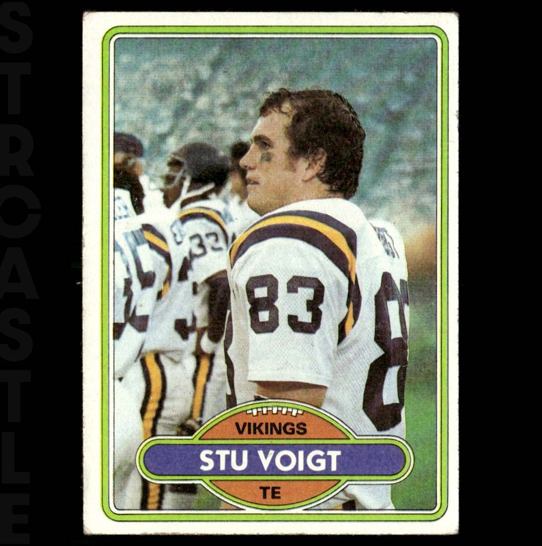 Stu Voigt 1980 Topps #387 Minnesota Vikings 🏈 Football Card